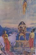 Raja Ravi Varma Gangavataranam France oil painting artist